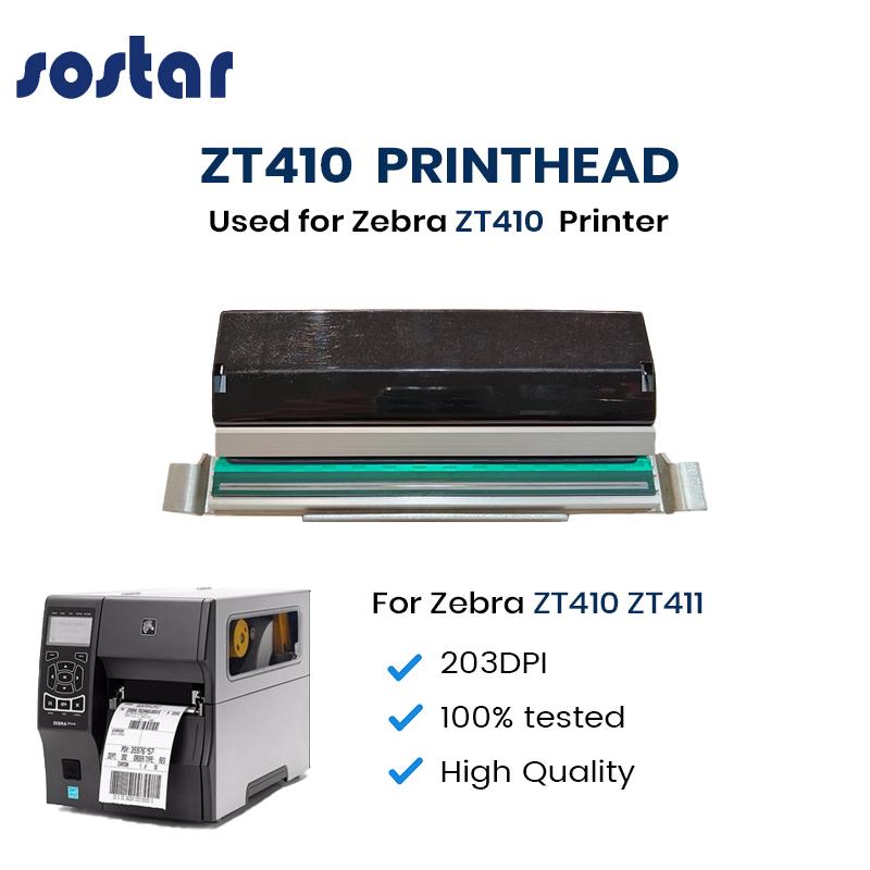 Original ZT410 Printhead for Zebra Barcode Thermal Printer Printhead ZT411 ZT410 203dpi Print Head Printer Parts