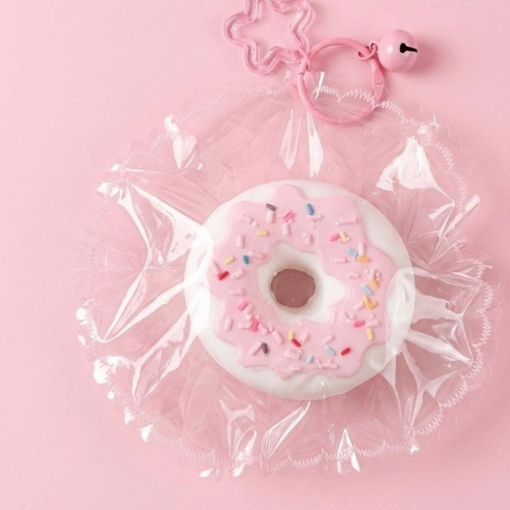 Slow Rising Squishy Keychain Food Grade Silicone Slow Rebound Toy Donut Squishy Toy Pendant