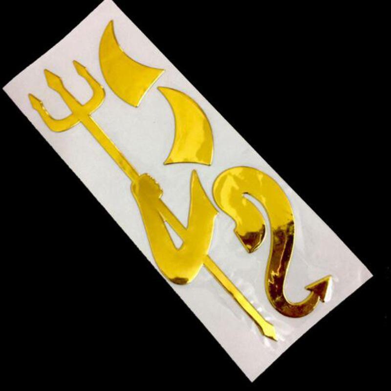 3D ПВХ Мягкий клей Дьявол Наклейка на машину - Дизайн индивидуальности