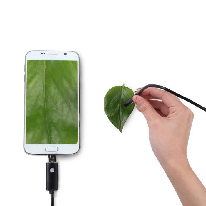 Эндоскоп, Водонепроницаемая инспекционная камера, 5 м, HD-камера, 6 светодиодов, USB и Micro-USB, Совместим с Android и Windows