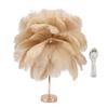 Ostrich Feather Table Lamp Rechargeable Modern Romantic Decoration Lamp Bedroom Bedside Lamp for