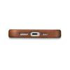 iPhone 14 Plus Magnetic Leather Case with MagSafe Oil Wax Premium Leather Case Brown