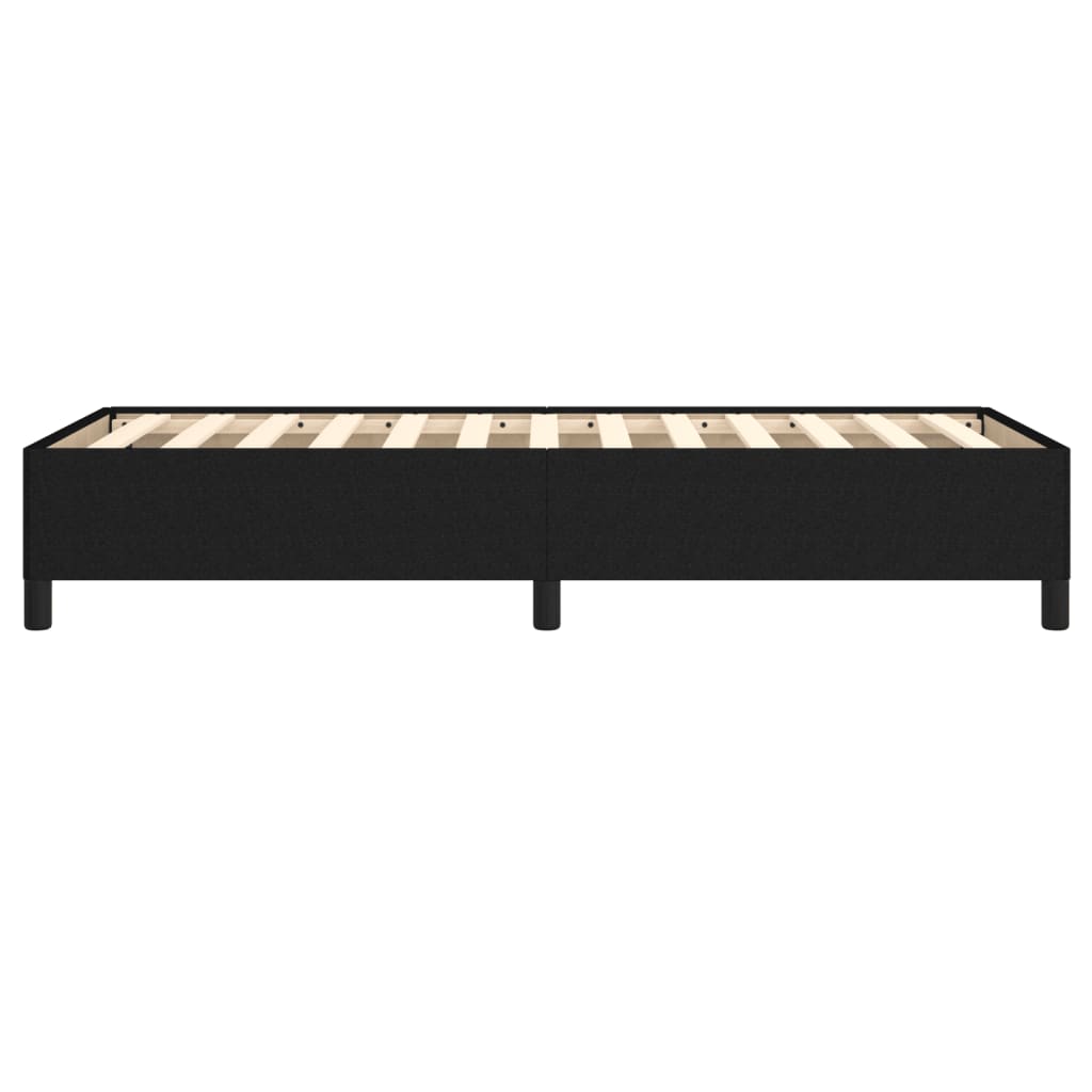 Bed Frame without Mattress Black 80 x 200 cm Fabric