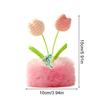 1Pc Simulated Potted Plant Souvenir Plush Home Decoration Plush Holiday Gifts Tulip Yarn Sunflower