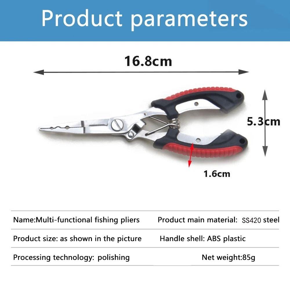 High-strength Fishing Tied Hooks Pliers Anti-slip Luya Pliers Durable Fish Pliers  Fishing Gear