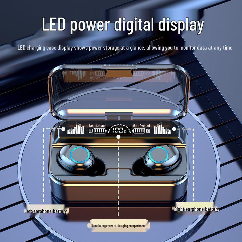 2025 Wireless Bluetooth 5.5 Headphones - Heavy Bass, Binaural Sports, Compatible with Huawei, Apple, Xiaomi, OPPO, Free Shipping