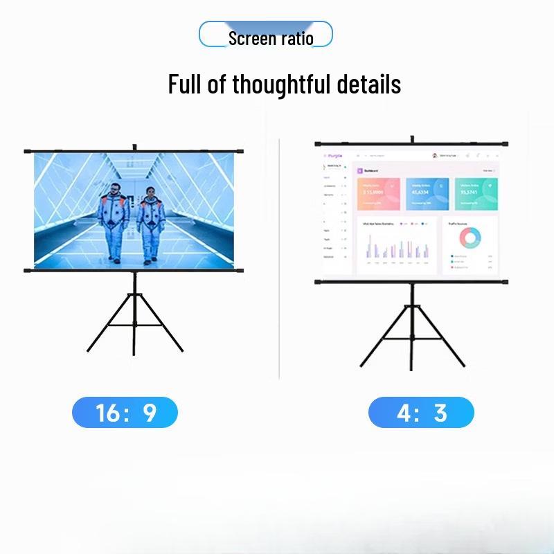 SMVP 84-inch 4:3 Portable Projector Screen