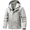 Mens Hooded Oversized Casual Jacket Lightweight Workwear Style Short Cut Fall Outerwear