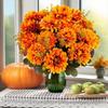Artificial Marigold Chrysanthemum Flower Home Decor Simulation Floral Arrangement Fake Flower Decors for Room Table