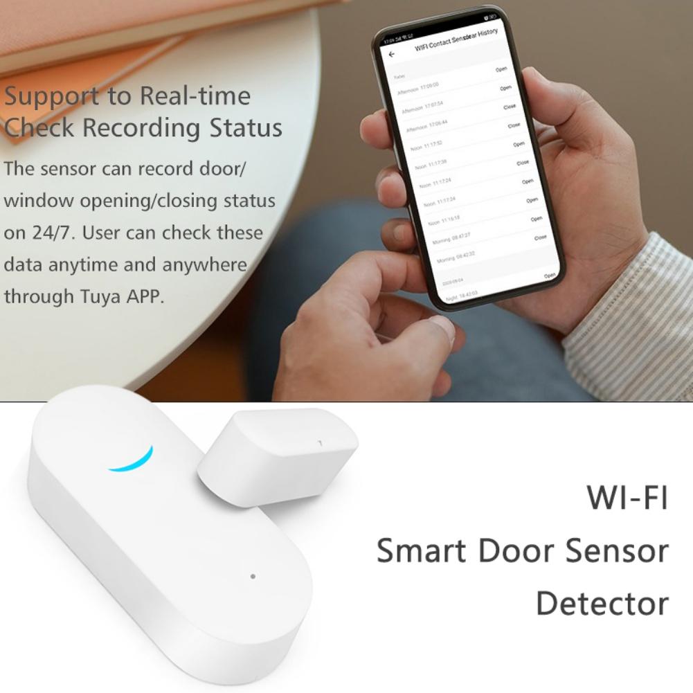 WIFI Door Magnetic Door And Window Alarm Home Graffiti Smart Home Wireless Detection Alarm Sensor