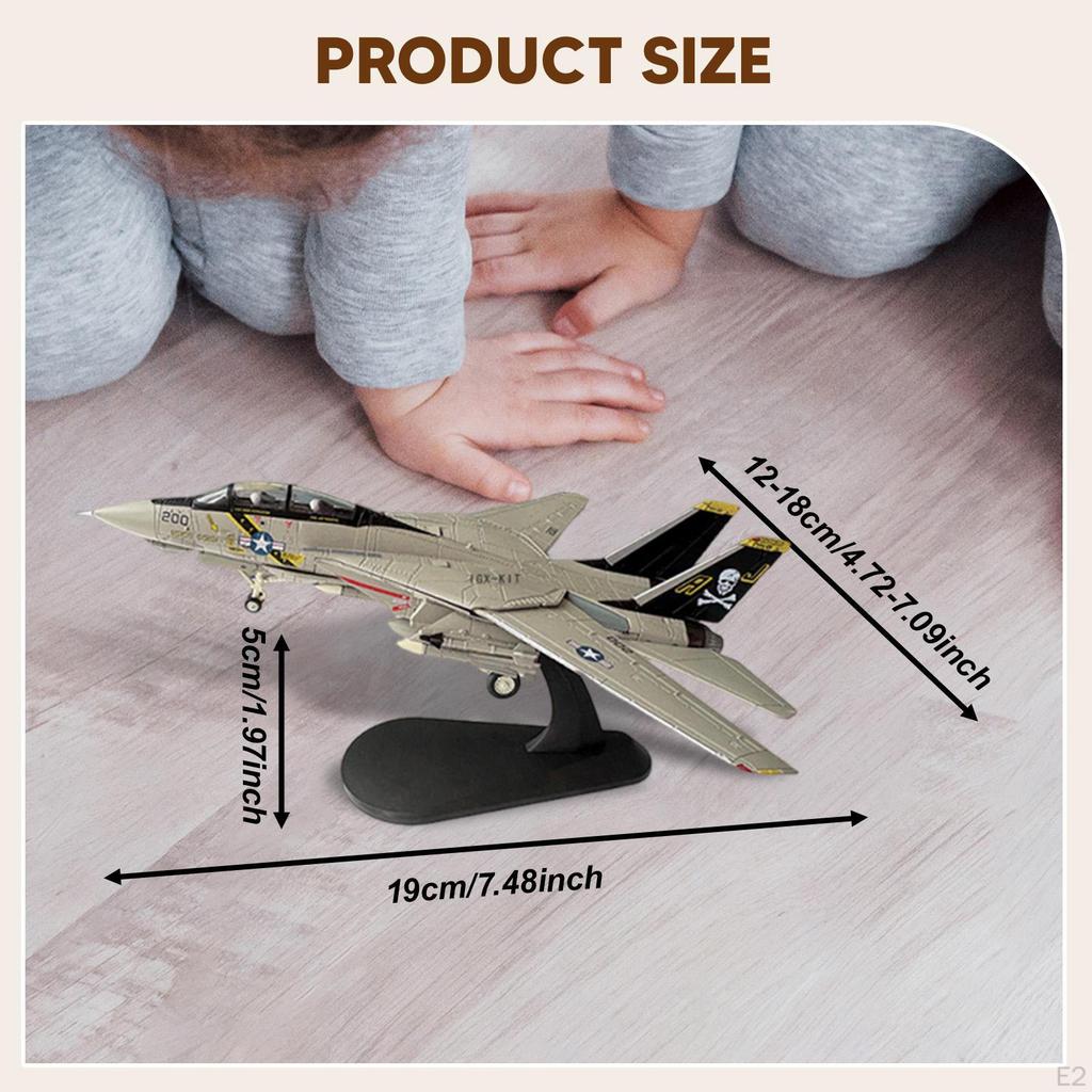 1:100 Модель самолета F-14A Имитированный истребитель Коллекционный Учебные пособия с подставкой Штурмовик