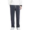 Foss Phil Men's Pants, Spring And Summer Loose Striped Casual Trousers, Draping Wide-Leg Straight Pants, Men's Clothing, 323 Dark Gray, XL