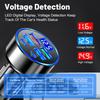100W PD Car Charger With digital display Fast-charging 6-in-1 Car Cigarette Lighter Plug Car Charger Flash Charge Adapter