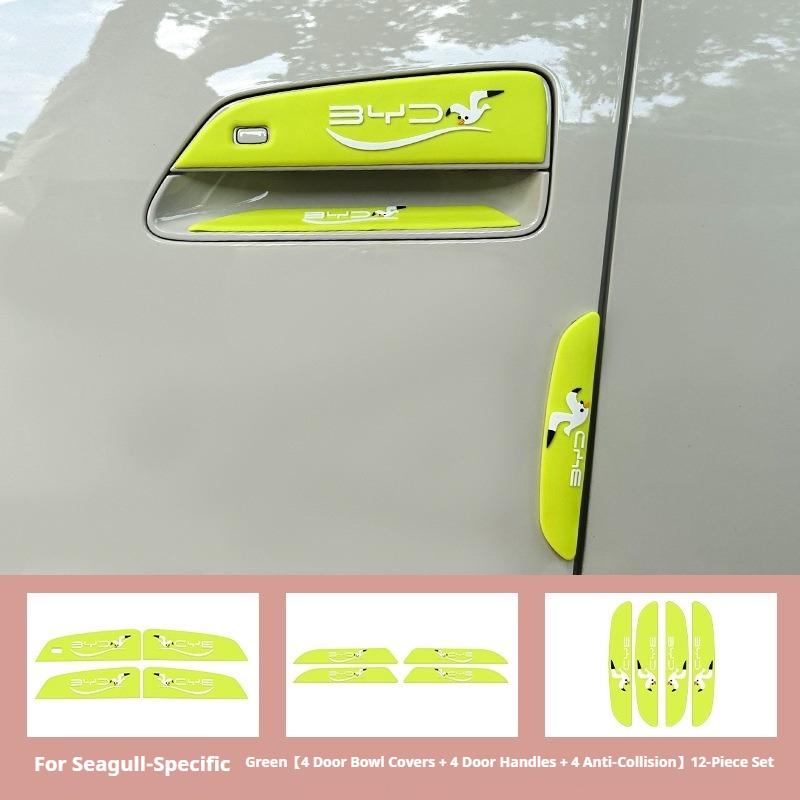 AQ3 For BYD Seagull Car Door Anti-collision Strip Set Series Anti Scratch Sticker for Door Handle PVC Non-slip Modification Parts