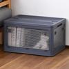 Large Storage Accessible from Any with Container Box for Clothing Wide X Deep X 30cm Charcoal Box, Stackable, Foldable, Direction, Casters,