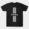Мужская черная футболка с принтом Ynwa Печать на термотрансферной бумаге без вырезания Хлопковая футболка