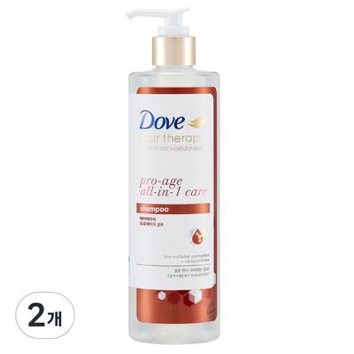 Шампунь Dove Pro Age с цветочным ароматом белого мускуса, 380 мл, 2 шт.
