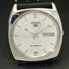 SEIKO 5 AUTOMATIC 6309A VINTAGE JAPAN MENS SILVER COLOR DIAL WATCH a701581-5