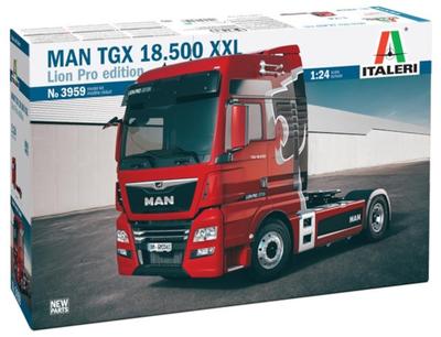 Italeri Масштаб 1/24 MAN TGX XXL D38 Пластиковый Набор Модели с Новыми Деталями и Декалями (IT3959)