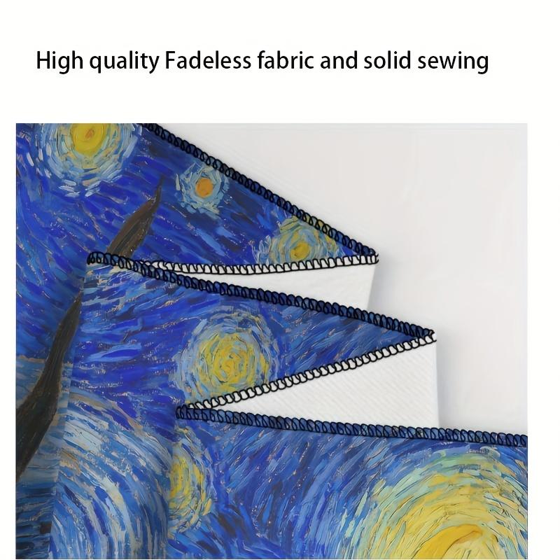 1 шт. Гобелен Ван Гога, знаменитое напечатанное одеяло, настенное украшение, звезда, луна, ночь, гобелен, украшение для спальни, кабинета, домашнего декора