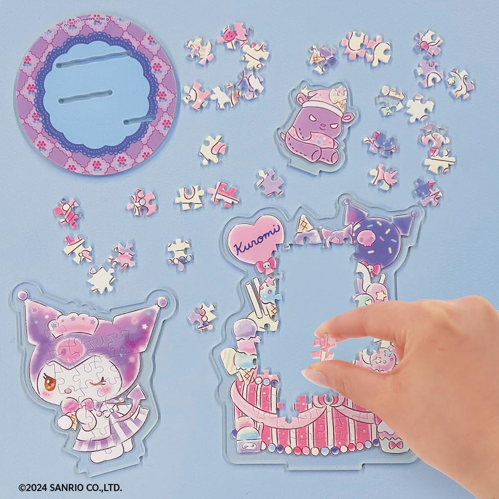 Beverly [Jigsaw Puzzle x Acrylic Stand] Acrylic Stand Pop Kuromi [New Puzzle to Assemble and Display] [No Glue Required] 57 Pieces SP-001