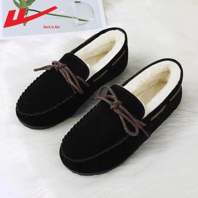 Женские зимние бархатные меховые туфли Warrior Toad Slip-On — новый стиль осень/зима 2024 года