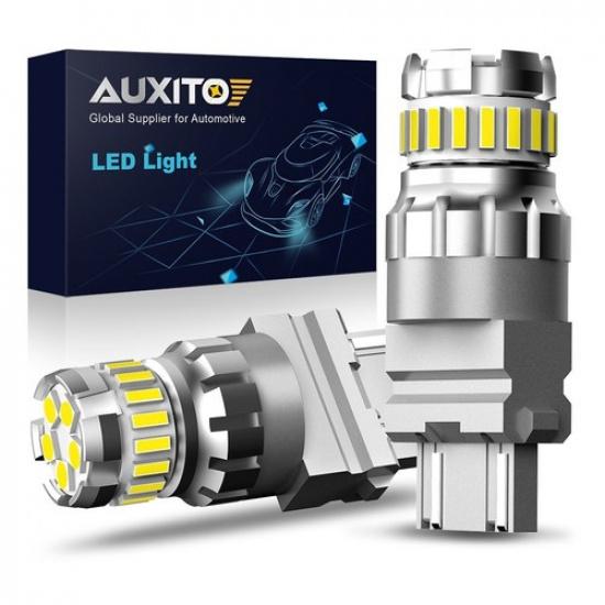 2X AUXITO 3157 3156 4157 LED Reverse Brake Turn Signal Light Bulb White EXV