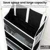Over The Door Hanging Organizer with 5 Large Pockets and 10 Side Mesh Pockets for Bathroom and Bedroom Back of Door Organizers