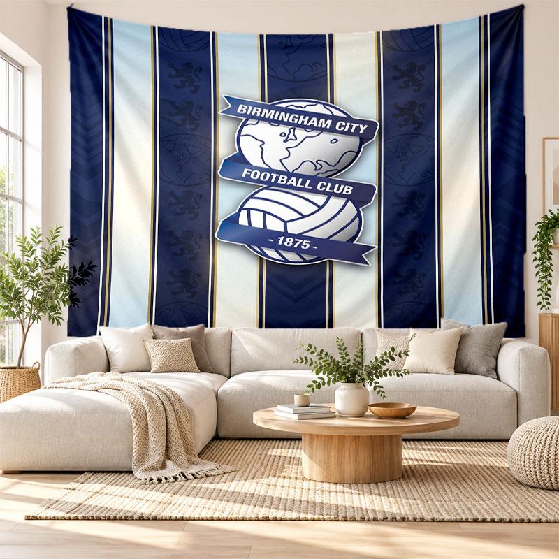 Birmingham City Wall Tapestry, Soft Fabric Wall Hanging, Decorative Backdrop For Bedroom Home Wall Art