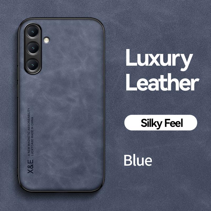 KEYSION Роскошный ретро чехол из искусственной кожи для Samsung A56 5G A36 A26 Мягкий силиконовый + противоударный чехол для телефона из поликарбоната для Galaxy A06 4G