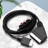 1.8M 2 In 1 RGB SCART AV RCA Output Cable Cord For Sega Dreamcast