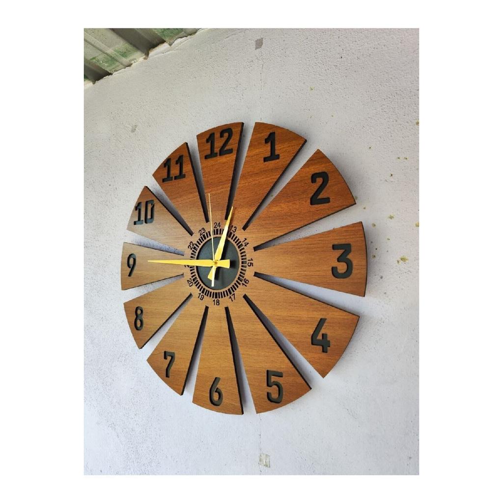 Деревянная мебель из орехового дерева с рисунком, подарочные, бесшумные настенные часы, 50 см