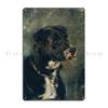 Rottweiler Rottie Dog Portrait Colorful Collage Art Metal Plaque Garage Club Wall Wall Plaque Printed Wall Mural Tin Sign Poster