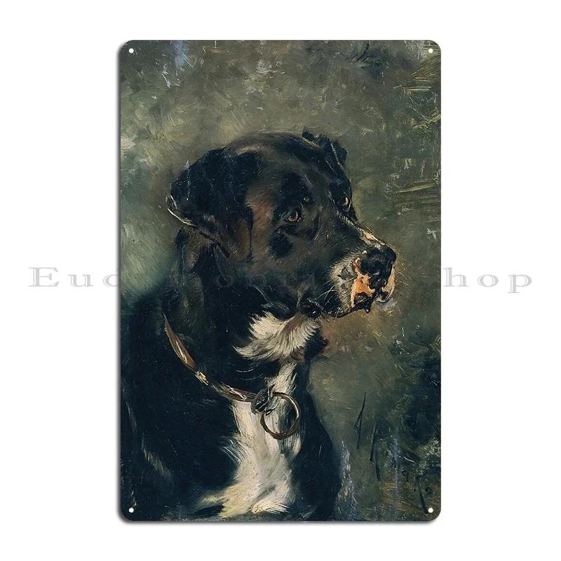 Rottweiler Rottie Dog Portrait Colorful Collage Art Metal Plaque Garage Club Wall Wall Plaque Printed Wall Mural Tin Sign Poster