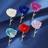 Ниша Простая Многоцветная Тарелка Цветок Брошь Женская Личность Плоская Роза Булавка Темперамент Костюм Брошь