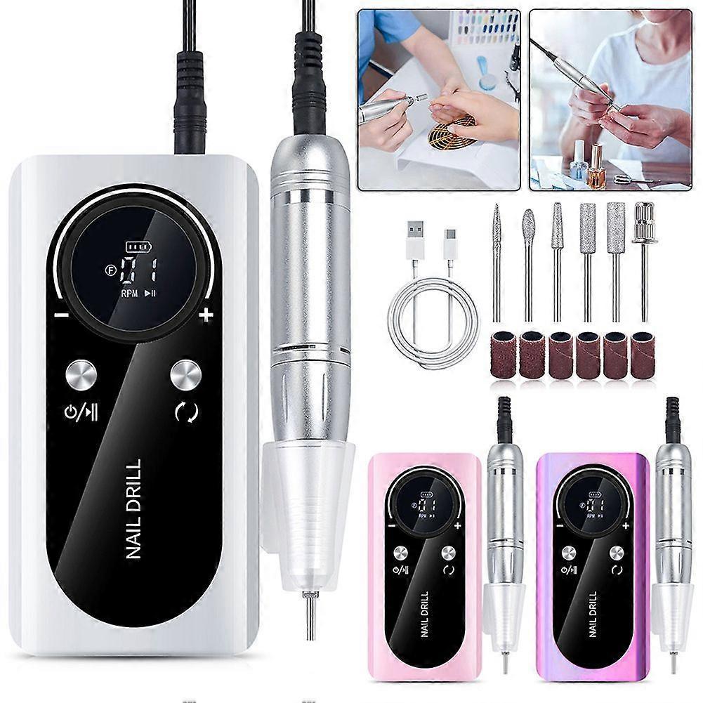 Professional Electric Nail File, 45,000 rpm, for quick filing and nail polish removal