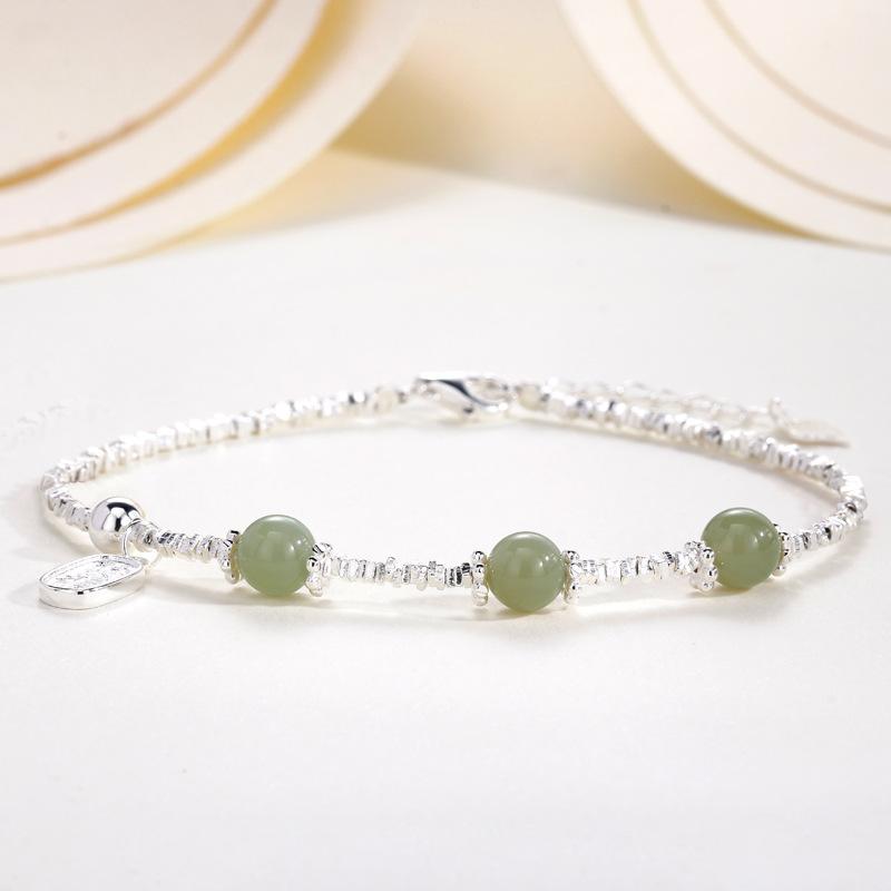 Браслет Lucky Nafu Женский Гуочао Новый Китайский Нишевый Деликатный Браслет из Круглых Бусин Женский