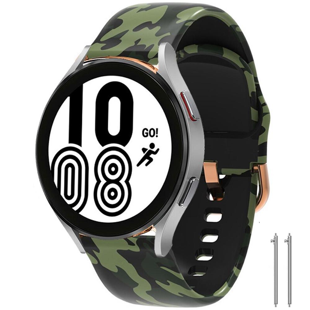 Силиконовый ремешок 20 мм 22 мм для samsung galaxy Watch 7/6/5/4/5PRO/4CLASSIC/46MM/42/40mm 44mm Браслет amazfit gts 2 3 4 Mini Bip 5