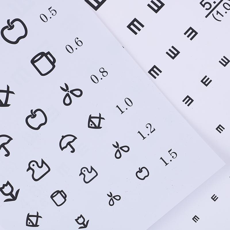 Настенная водонепроницаемая таблица для проверки зрения, таблица для проверки зрения, таблица для проверки зрения для больницы