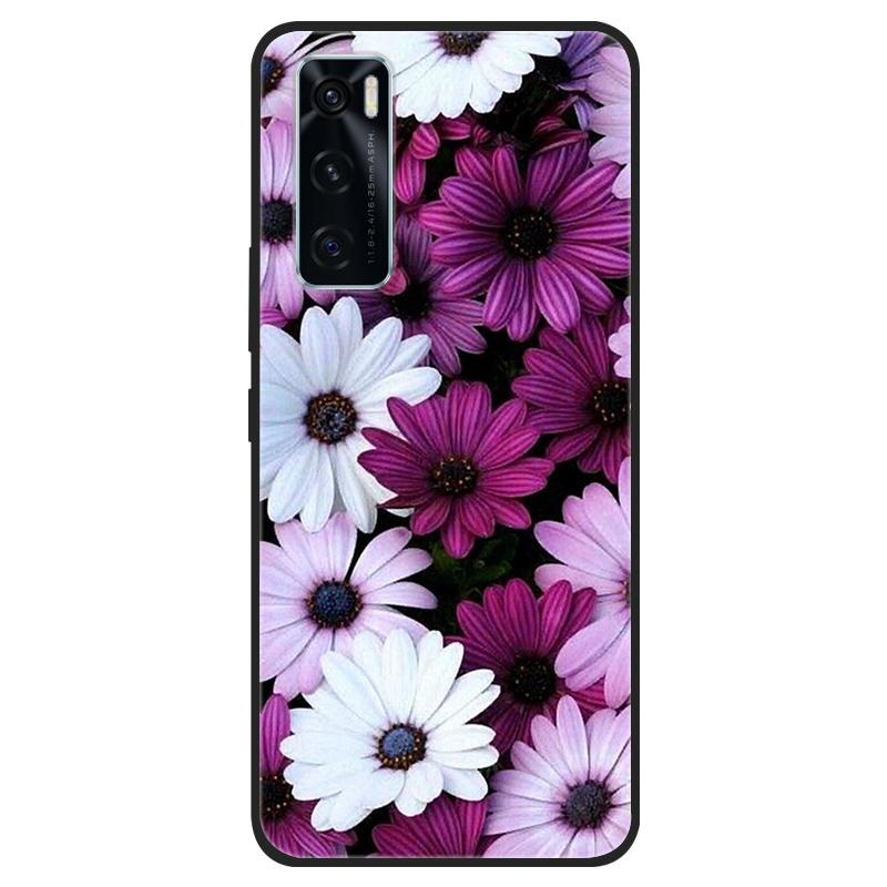 Чехол для Vivo V20 SE V20SE Силиконовый Кот Расписной Мягкий Черный Чехол для VivoV20 V20SE V2022 V2023 Чехол TPU Coque Защитный Capa