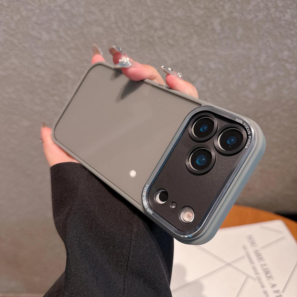 Высокопрозрачный металлический чехол для объектива для iPhone 14/15/16 Pro/Promax - Ударопрочная жесткая крышка