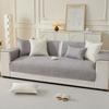 Solid Color Sofa Cushion Four Seasons Pure Cotton Non-Slip Couch Cushion Universal Modern Embroider Fabric Art Sofa Cover Cover