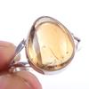 Natural Citrine Gemstone Handmade 925 Solid Sterling Silver Ring Size 9 D7j69