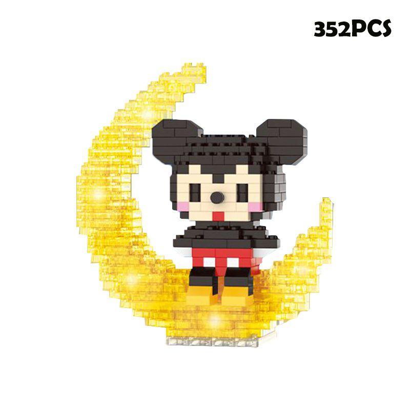 Exquisite Disney Cartoon Doll Model Micro Building Blocks Set For Kids