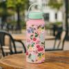 Portable Insulated Water Bottle 1L Floral Thermal Cup Reusable Thermal Water Bottle  Office