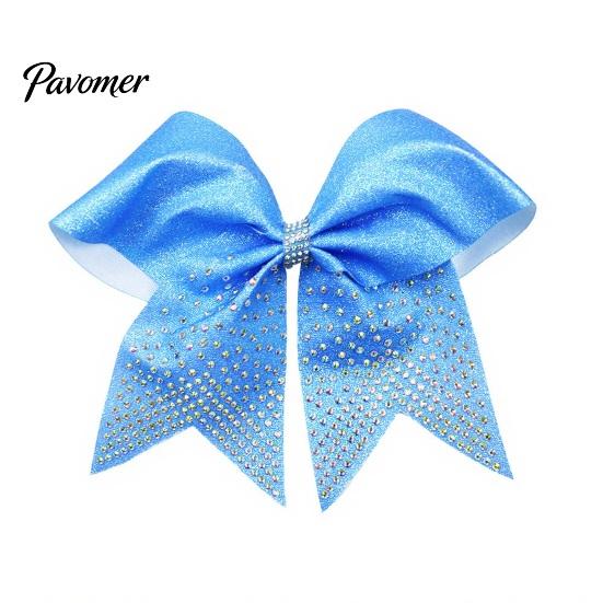 Durable Hair Ties for Dancing Sparkling Bow Clip, Glitter Sequin Clip Cheerleading Pink Bows Cheerleaders Performance And Dance Team Accessories,