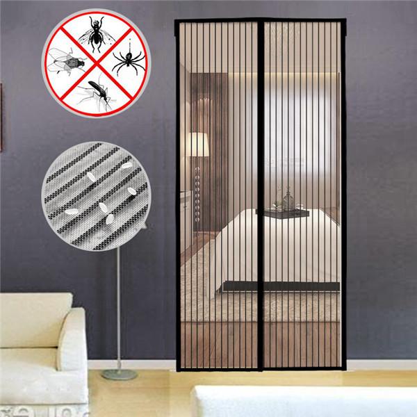 Summer Door Net Simple Magnetic Soft Curtain Anti-mosquito Anti-insect Anti-flying Insects Door Curtain Mesh Netting