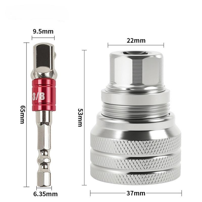 Drive Wrench Conversion Sleeve Universal Multifunctional Socket Tool Covers 10-19mm 3/8 To 3/4 Inch Specifications for Daily Use