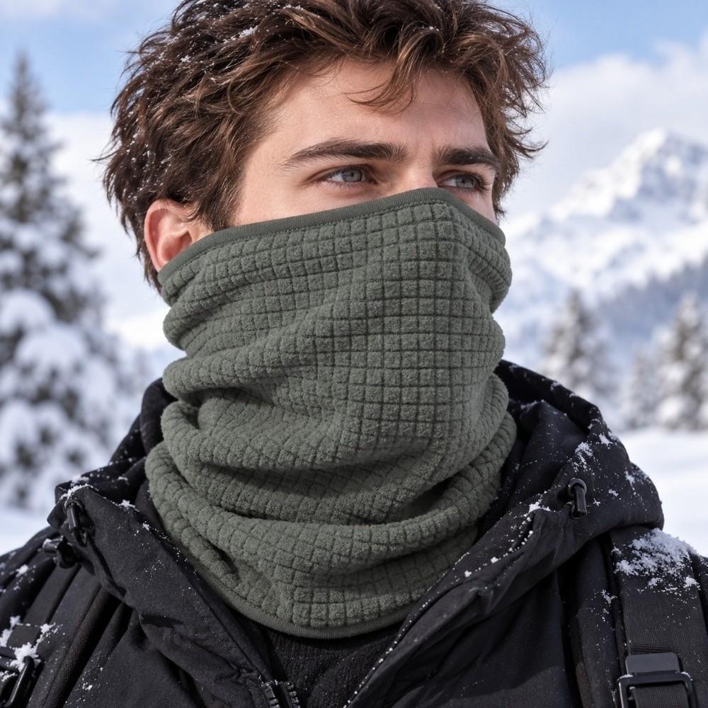 Soft Fleece Neck Warmer Thickened Thermal Collar Windproof Snood Face Mask Athletes