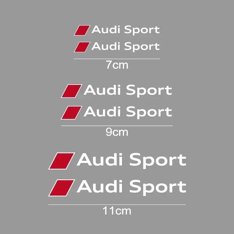 Для Audi RS3 для AUDI A3 A4 A5 A6 A7 A8 S8 RS5 RS3 RS6 Q5 Q7 S3 S4 S5 S6 S7 TT TTS Sport 6 шт. Модифицированные наклейки на крышки тормозных суппортов колес автомобиля